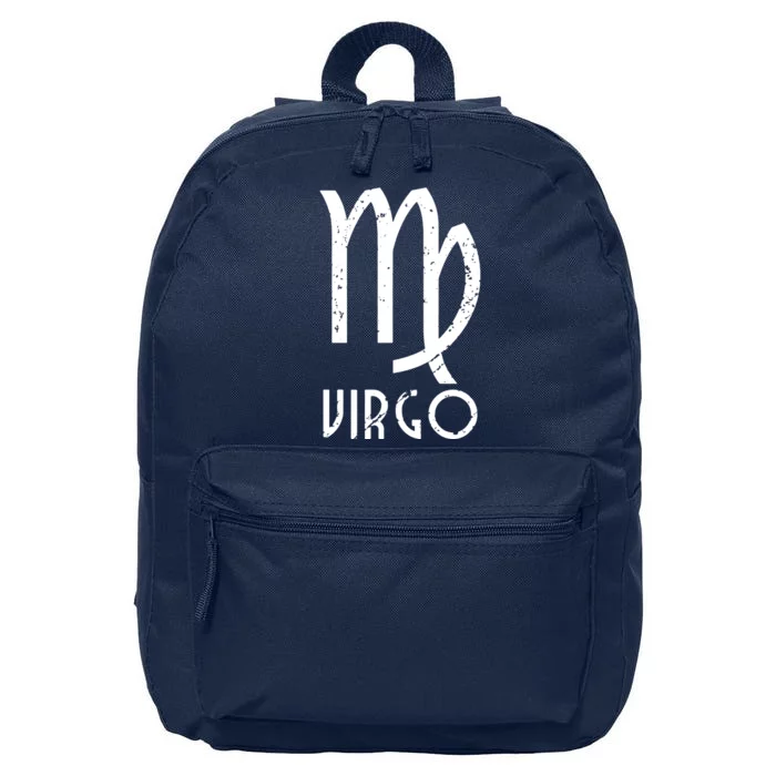 Retro Distressed Virgo Zodiac Sign Birthday Gift 16 in Basic Backpack