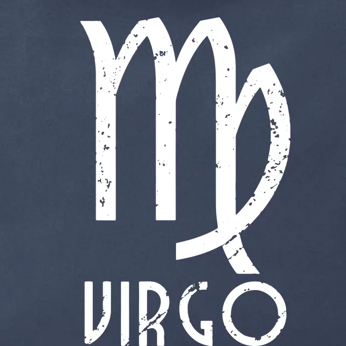 Retro Distressed Virgo Zodiac Sign Birthday Gift Zip Tote Bag