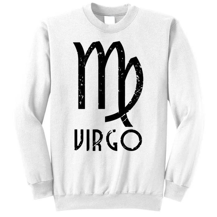 Retro Distressed Virgo Zodiac Sign Birthday Gift Sweatshirt