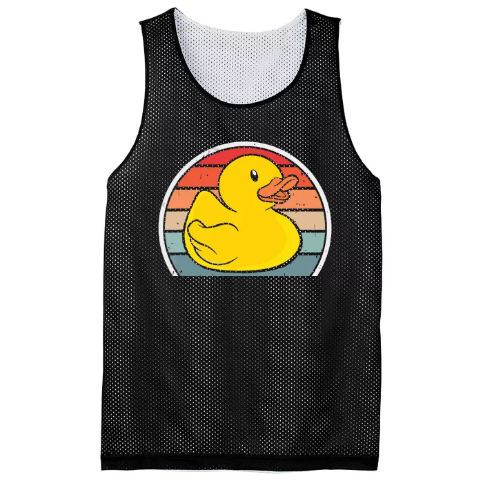 Rubber Duck Vintage Rubber Duckie Retro Mesh Reversible Basketball Jersey Tank