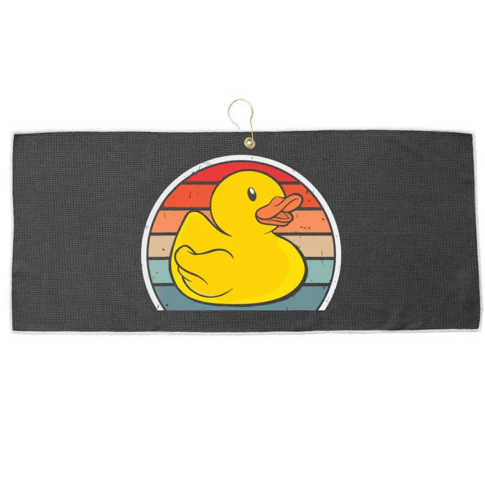 Rubber Duck Vintage Rubber Duckie Retro Large Microfiber Waffle Golf Towel