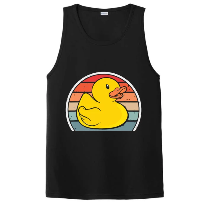 Rubber Duck Vintage Rubber Duckie Retro Performance Tank