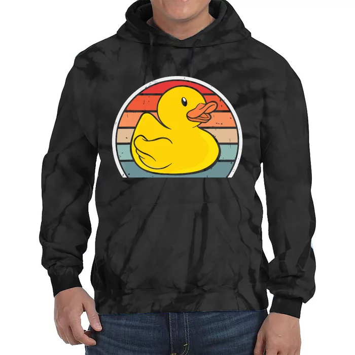 Rubber Duck Vintage Rubber Duckie Retro Tie Dye Hoodie