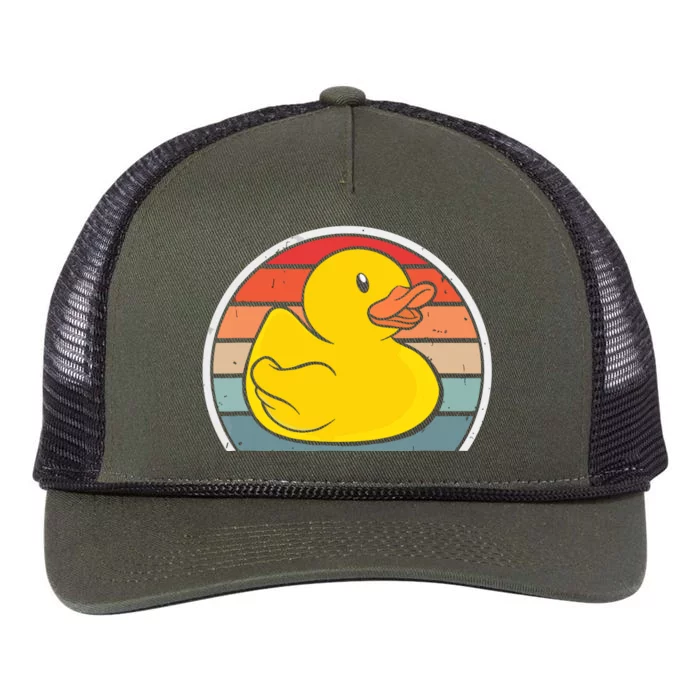 Rubber Duck Vintage Rubber Duckie Retro Retro Rope Trucker Hat Cap