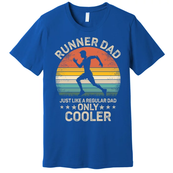 Runner Dad Vintage Funny Marathon Running Father’S Day Gift Premium T-Shirt