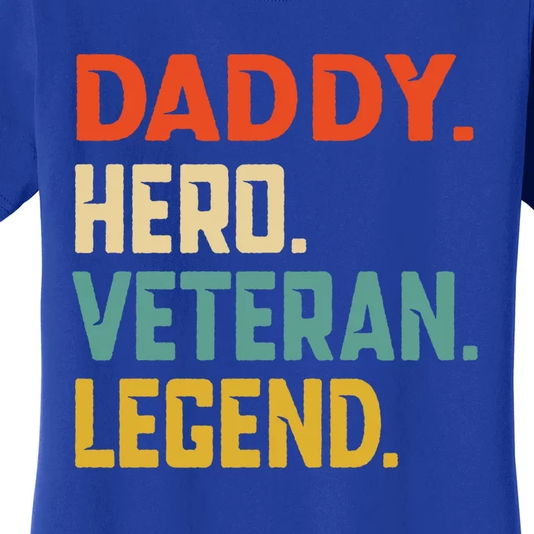 Retro Daddy Veteran Legend Gift Women's T-Shirt