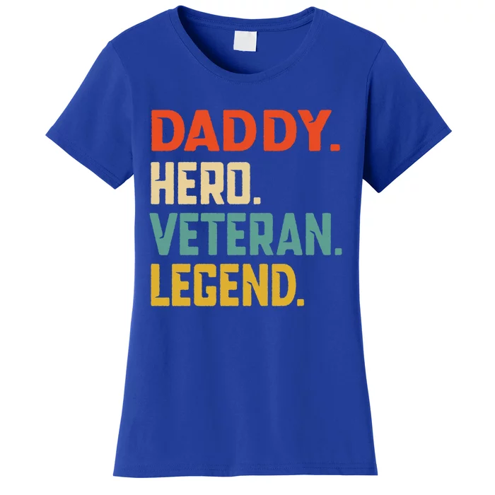 Retro Daddy Veteran Legend Gift Women's T-Shirt