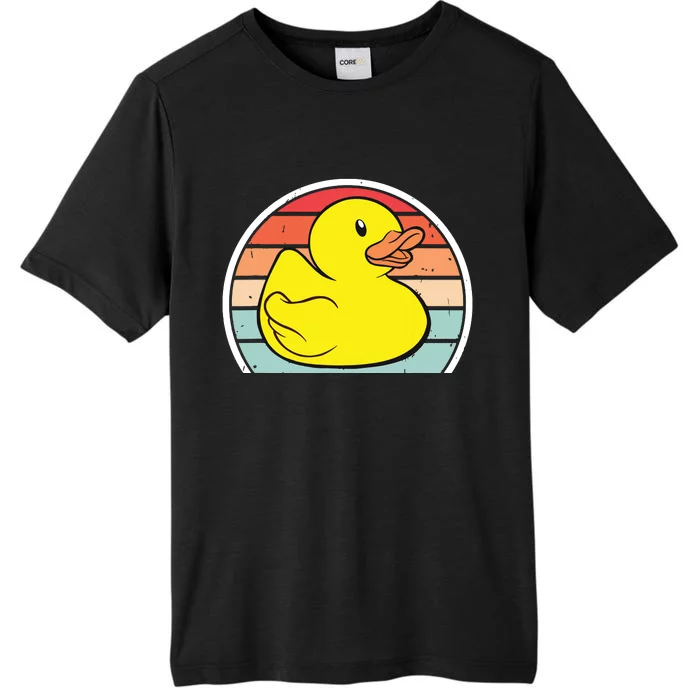 Rubber Duck Vintage Rubber Duckie Retro ChromaSoft Performance T-Shirt