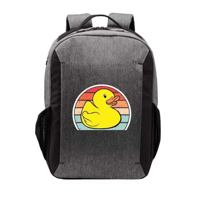 Rubber Duck Vintage Rubber Duckie Retro Vector Backpack