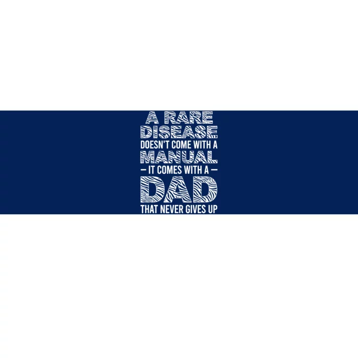 Rare Disease Warrior Dad Rare Disease Awareness Father Bumper Sticker