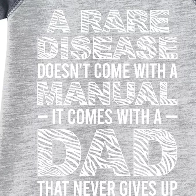 Rare Disease Warrior Dad Rare Disease Awareness Father Infant Baby Jersey Bodysuit