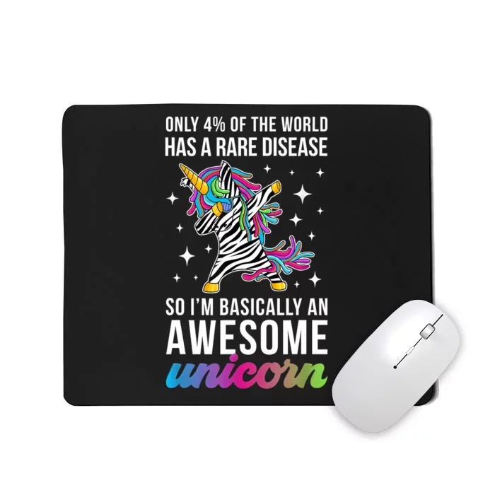 Rare Disease Warrior Unicorn Rare Disease Awareness Mousepad