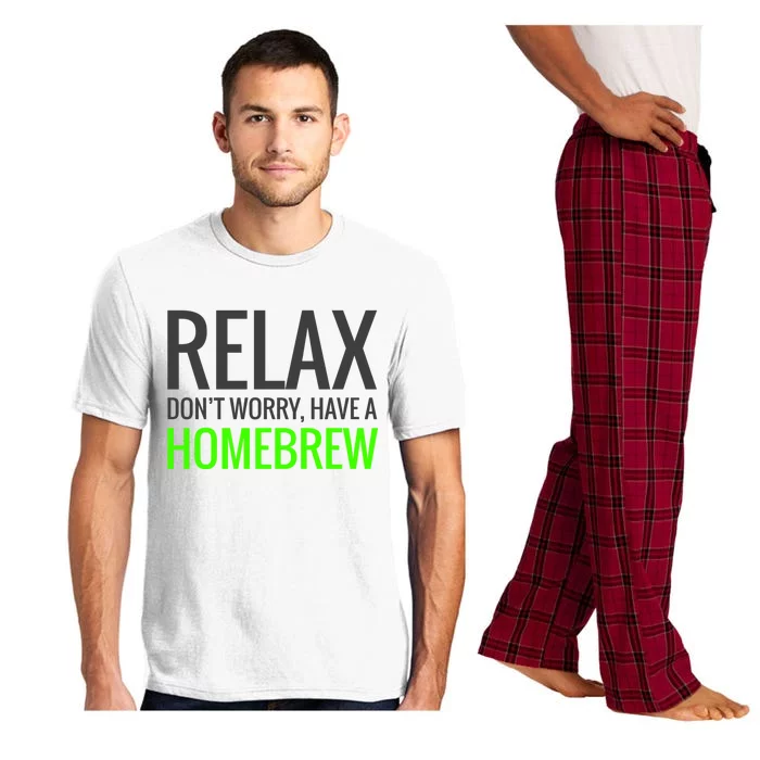 Relax Don't Worry Have A Homebrew Cool Gift Meaningful Gift Pajama Set