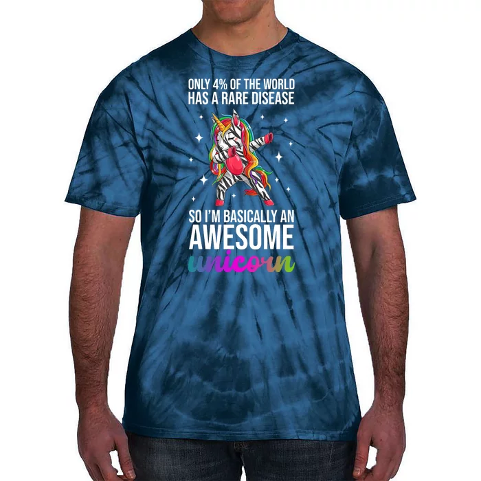 Rare Disease Warrior Unicorn Awareness Tie-Dye T-Shirt