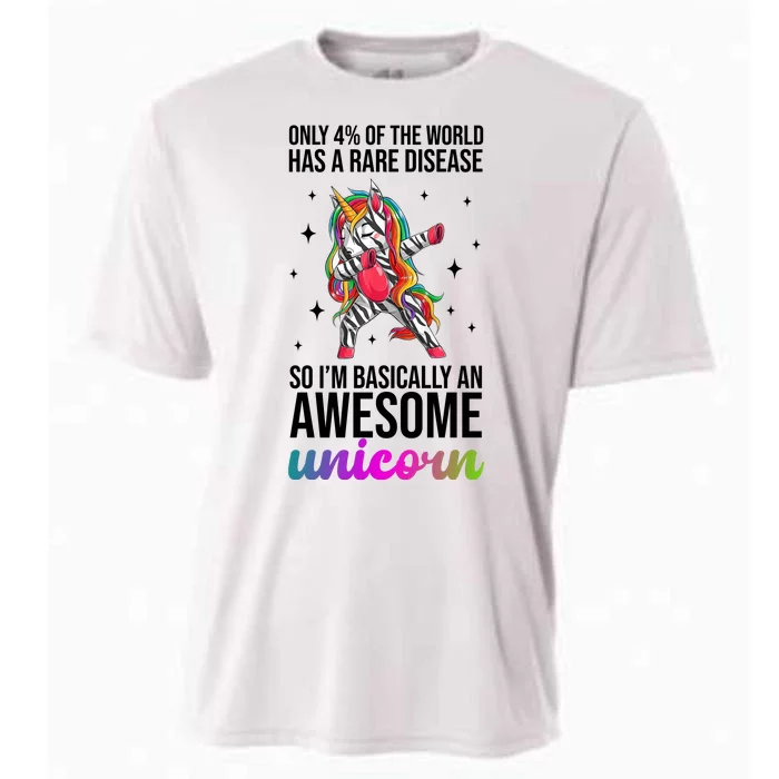 Rare Disease Warrior Unicorn Awareness Cooling Performance Crew T-Shirt