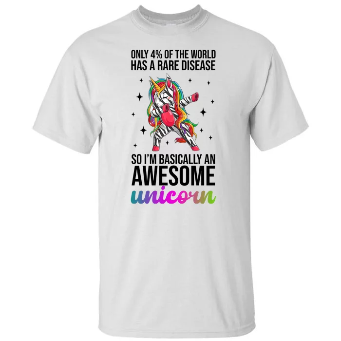 Rare Disease Warrior Unicorn Awareness Tall T-Shirt