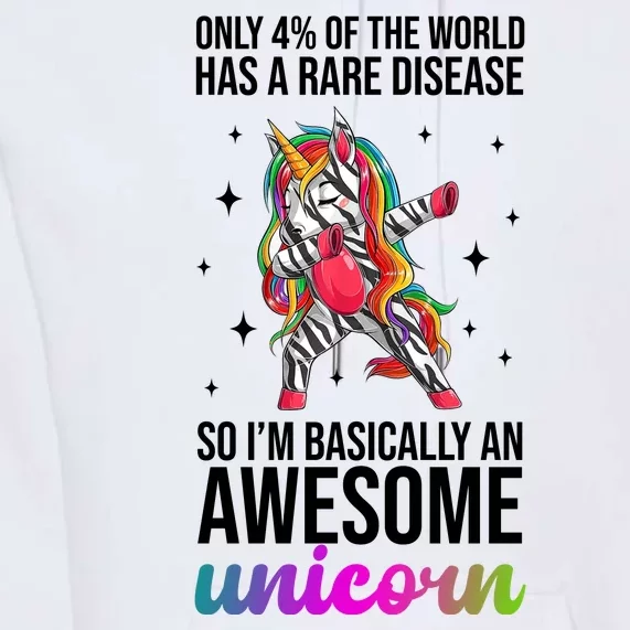 Rare Disease Warrior Unicorn Awareness Premium Hoodie