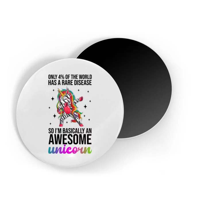 Rare Disease Warrior Unicorn Awareness Magnet