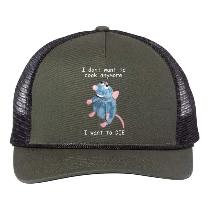 Remy DoesnT Want To Cook Anymore Retro Rope Trucker Hat Cap