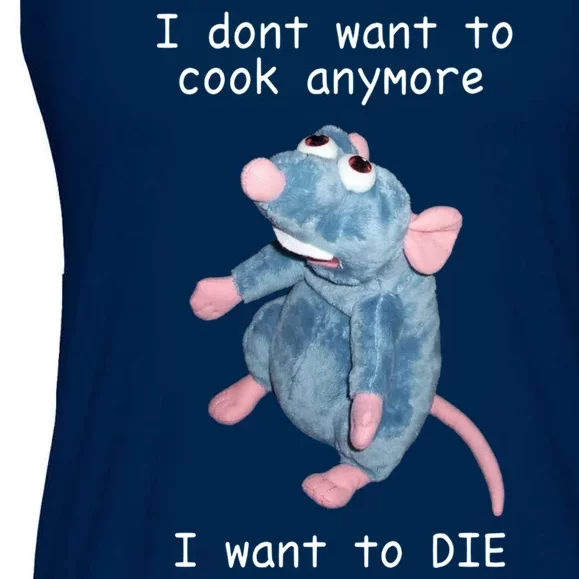 Remy DoesnT Want To Cook Anymore Ladies Essential Flowy Tank