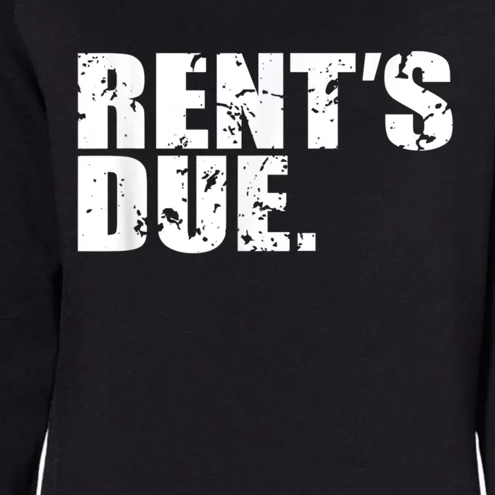 Rent's Due Work Hard Bodybuilder Weightlifting Distressed Womens California Wash Sweatshirt