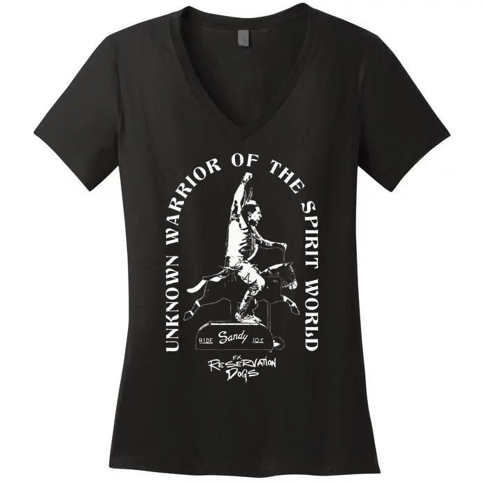 Reservation Dogs William Spirit Knifeman Riding Women's V-Neck T-Shirt