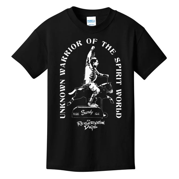 Reservation Dogs William Spirit Knifeman Riding Kids T-Shirt