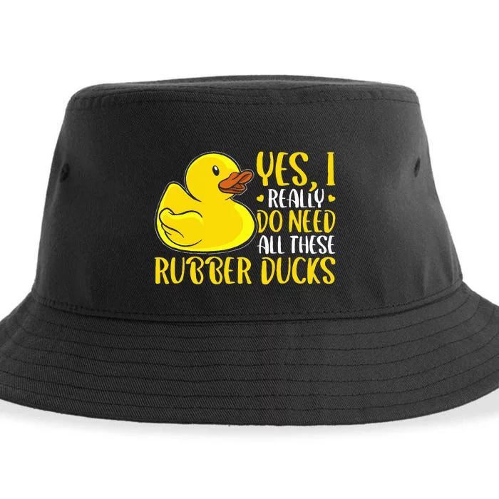 Rubber Duck Yes I Really Do Need All These Rubber Ducks Sustainable Bucket Hat