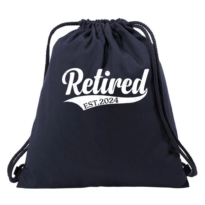 Retired Est. 2024 Retirement Drawstring Bag