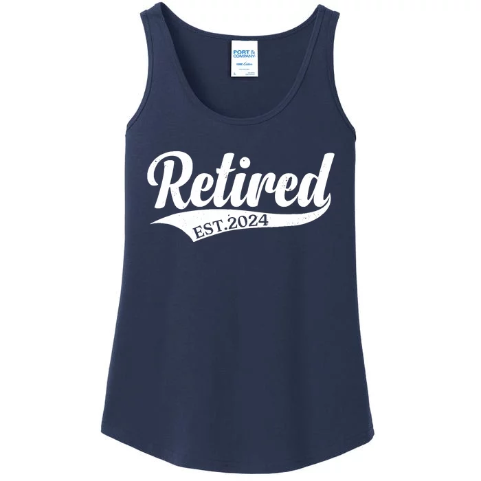 Retired Est. 2024 Retirement Ladies Essential Tank