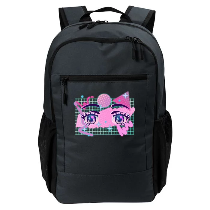 Retro Eighties 80's Pop Art Kawaii Anime Eyes Daily Commute Backpack