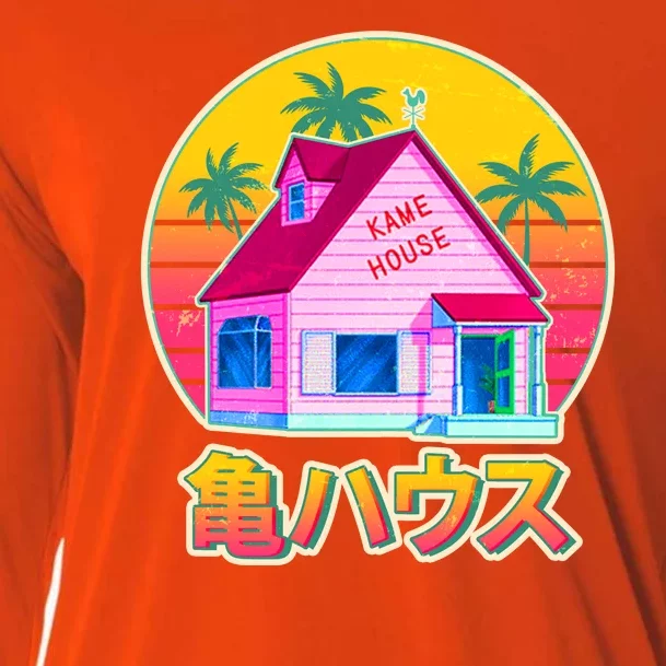 Retro Eighties 80's Anime Kame House Cooling Performance Long Sleeve Crew