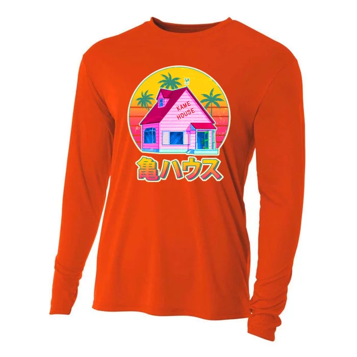 Retro Eighties 80's Anime Kame House Cooling Performance Long Sleeve Crew