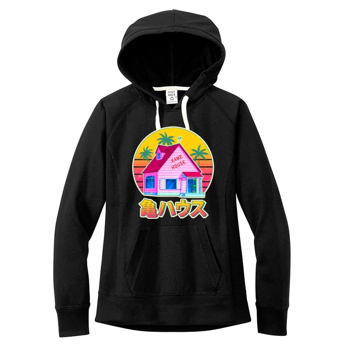 Retro Eighties 80's Anime Kame House Women's Fleece Hoodie