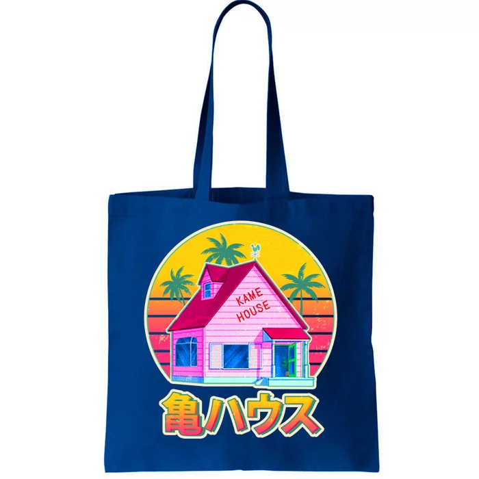 Retro Eighties 80's Anime Kame House Tote Bag