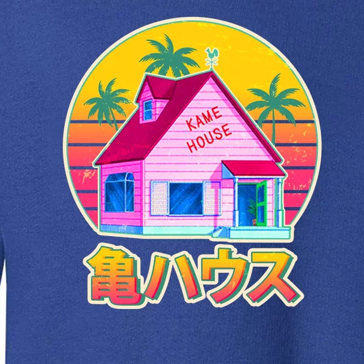 Retro Eighties 80's Anime Kame House Toddler Sweatshirt