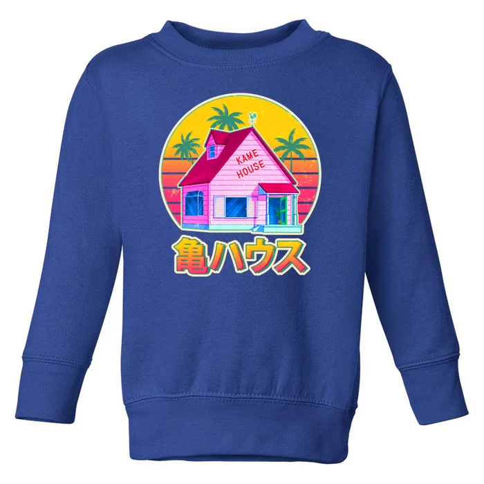 Retro Eighties 80's Anime Kame House Toddler Sweatshirt