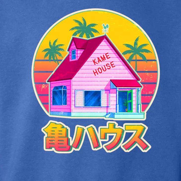 Retro Eighties 80's Anime Kame House Toddler Hoodie