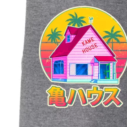 Retro Eighties 80's Anime Kame House Doggie 3-End Fleece Hoodie