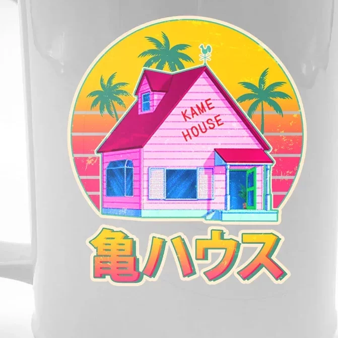 Retro Eighties 80's Anime Kame House Front & Back Beer Stein