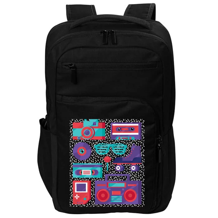 Retro Elements 90s Impact Tech Backpack