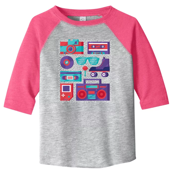 Retro Elements 90s Toddler Fine Jersey T-Shirt