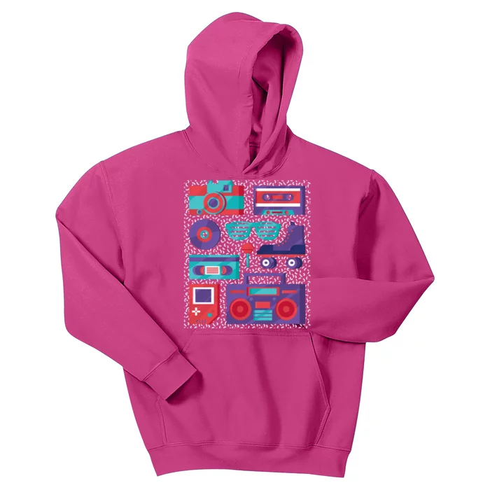 Retro Elements 90s Kids Hoodie