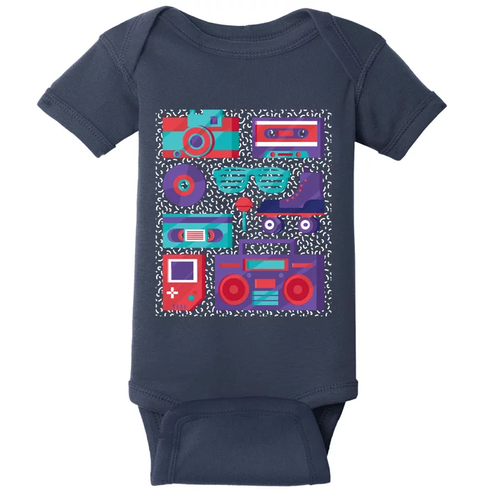 Retro Elements 90s Baby Bodysuit