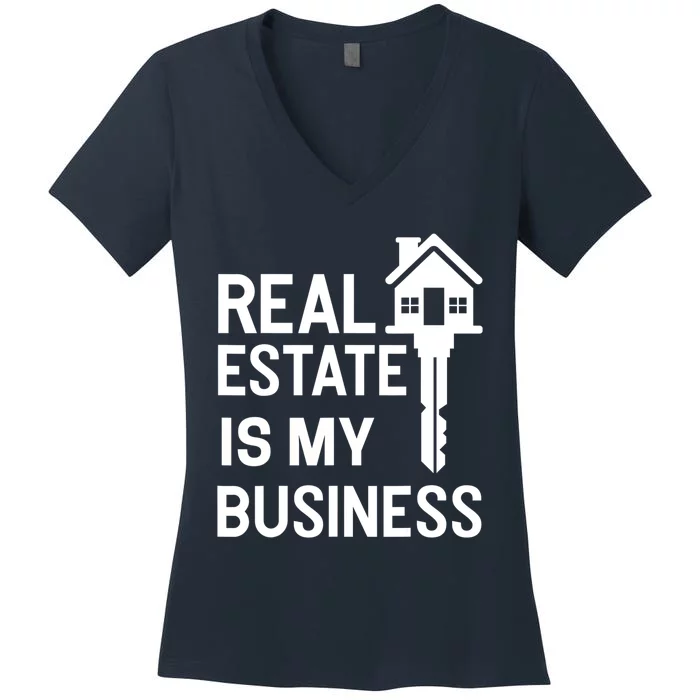 Real Estate Agent Realtor Realestate Broker Gift Women's V-Neck T-Shirt