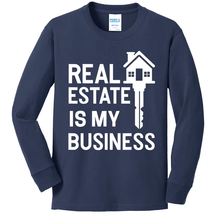 Real Estate Agent Realtor Realestate Broker Gift Kids Long Sleeve Shirt