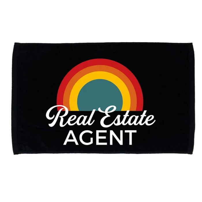 Real Estate Agent Realtor Vintage Design Microfiber Hand Towel