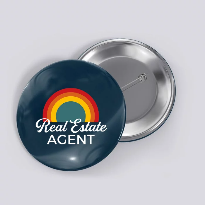 Real Estate Agent Realtor Vintage Design Button