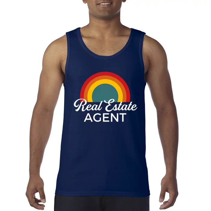 Real Estate Agent Realtor Vintage Design Tank Top