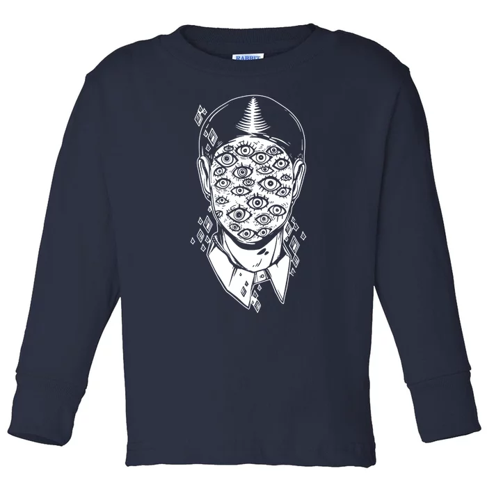 Retro Eyes Art Toddler Long Sleeve Shirt